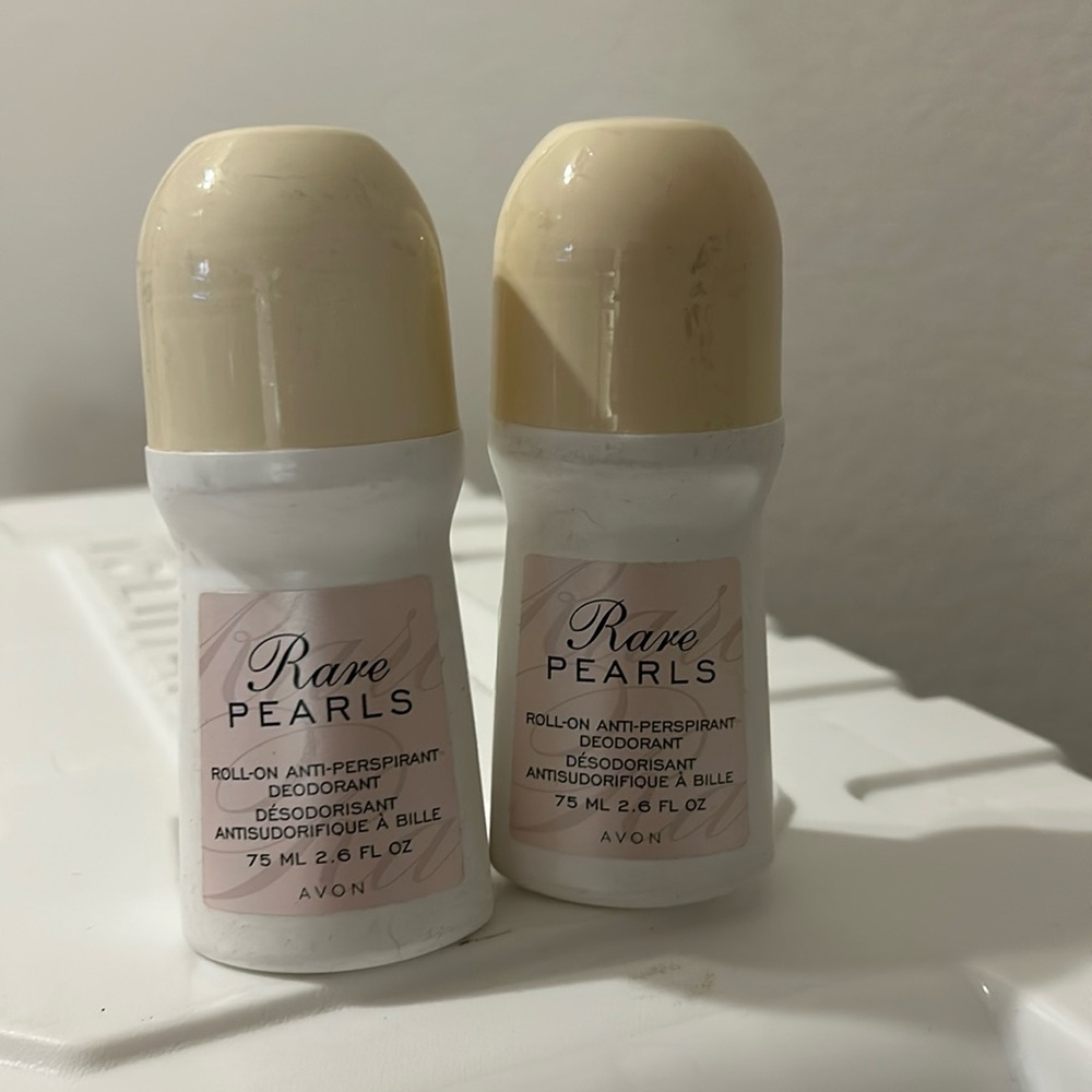 Set of 2  Avon Rare Pearls Roll On Perspirant Deodorant